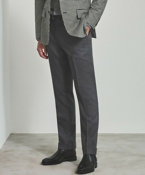 gotairiku/ゴタイリク 【保温性/ストレッチ/シワになりにくい】サキソニーストレッチパンツ_ノータック(25年モデル） ライトグレー系 80