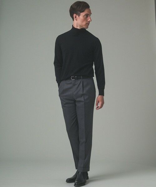 gotairiku / ゴタイリク その他パンツ | 【保温性/ストレッチ/シワになりにくい】サキソニーストレッチパンツ_1タック(25年モデル） | 詳細9