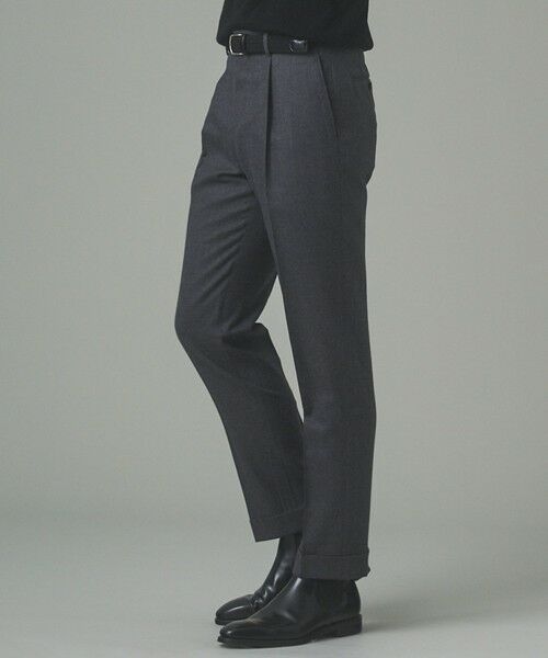 gotairiku / ゴタイリク その他パンツ | 【保温性/ストレッチ/シワになりにくい】サキソニーストレッチパンツ_1タック(25年モデル） | 詳細14