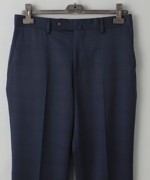 gotairiku / ゴタイリク セットアップ | 横に伸びる【TasmaniaWool/タマニアウール】ストレッチ スーツ__ネイビー格子柄 | 詳細13
