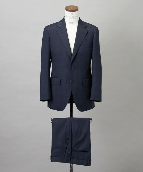 gotairiku / ゴタイリク セットアップ | 横に伸びる【TasmaniaWool/タマニアウール】ストレッチ スーツ__ネイビー格子柄 | 詳細19