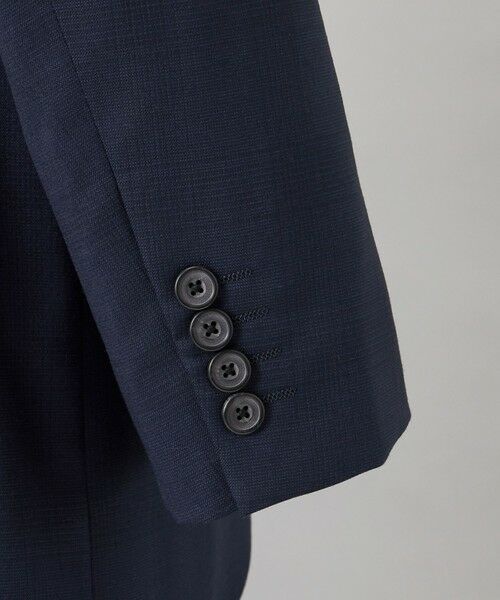 gotairiku / ゴタイリク セットアップ | 横に伸びる【TasmaniaWool/タマニアウール】ストレッチ スーツ__ネイビー格子柄 | 詳細5