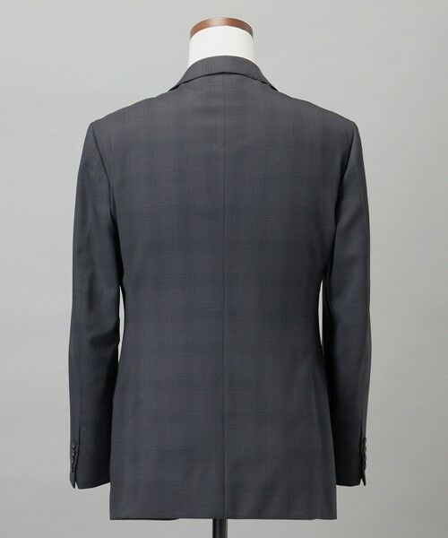 gotairiku / ゴタイリク セットアップ | 横に伸びる【TasmaniaWool/タマニアウール】ストレッチ スーツ_グレー格子柄 | 詳細2