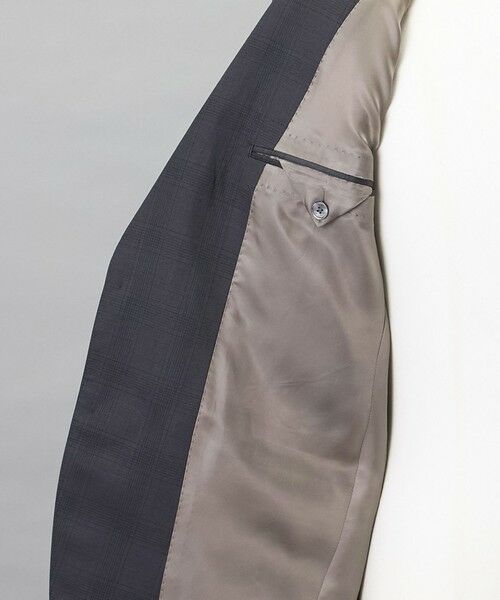 gotairiku / ゴタイリク セットアップ | 横に伸びる【TasmaniaWool/タマニアウール】ストレッチ スーツ_グレー格子柄 | 詳細9