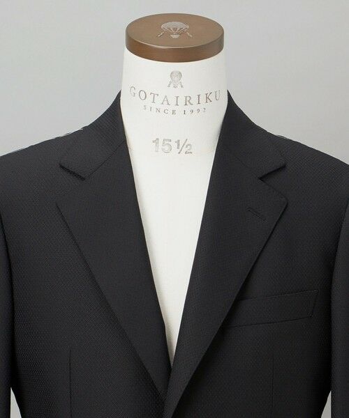 gotairiku / ゴタイリク セットアップ | シワになりにくい【御幸毛織/みゆきけおり】DRY SPINNER(ドライスピナー)スーツ_ブラック | 詳細4
