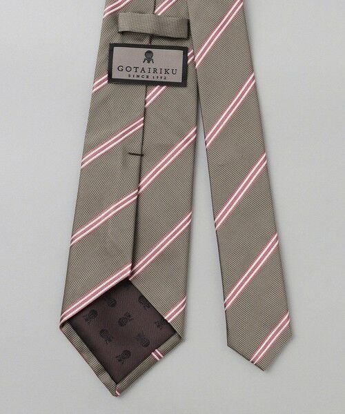 gotairiku / ゴタイリク ネクタイ | GOTAIRIKU別注【日本製】シルク ネクタイ_レジメンタル柄 | 詳細9
