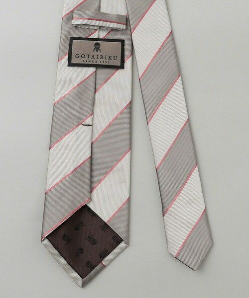 gotairiku / ゴタイリク ネクタイ | GOTAIRIKU別注【日本製】シルク ネクタイ_レジメンタル柄 | 詳細2