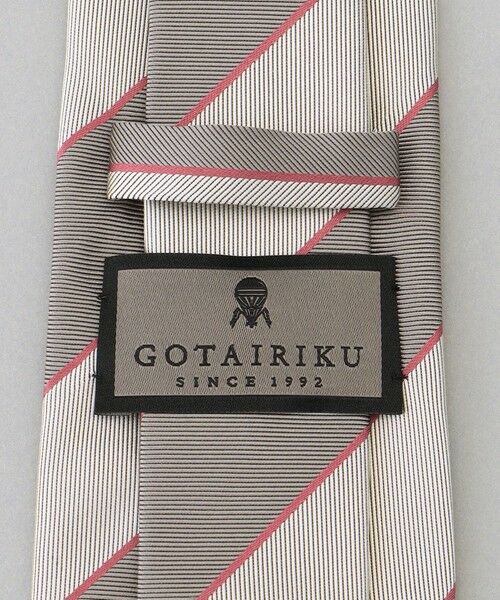 gotairiku / ゴタイリク ネクタイ | GOTAIRIKU別注【日本製】シルク ネクタイ_レジメンタル柄 | 詳細4