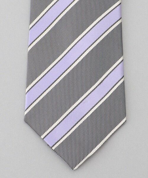 gotairiku / ゴタイリク ネクタイ | GOTAIRIKU別注【日本製】シルク ネクタイ_レジメンタル柄 | 詳細1