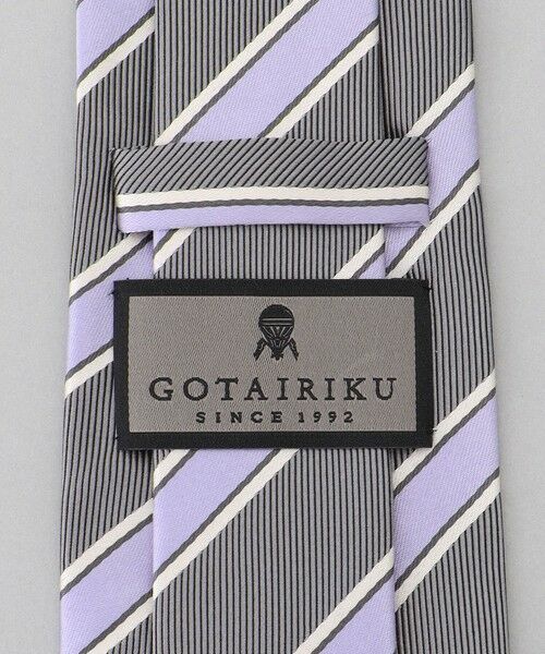 gotairiku / ゴタイリク ネクタイ | GOTAIRIKU別注【日本製】シルク ネクタイ_レジメンタル柄 | 詳細4