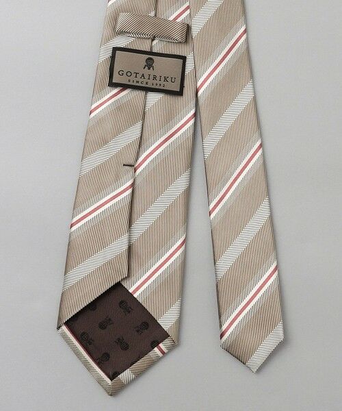 gotairiku / ゴタイリク ネクタイ | GOTAIRIKU別注【日本製】シルク ネクタイ_レジメンタル柄 | 詳細2
