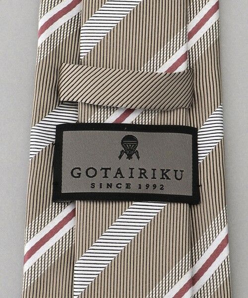 gotairiku / ゴタイリク ネクタイ | GOTAIRIKU別注【日本製】シルク ネクタイ_レジメンタル柄 | 詳細4