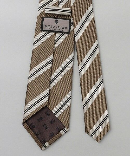 gotairiku / ゴタイリク ネクタイ | GOTAIRIKU別注【日本製】シルク ネクタイ_レジメンタル柄 | 詳細2