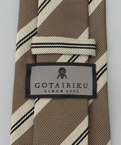 gotairiku / ゴタイリク ネクタイ | GOTAIRIKU別注【日本製】シルク ネクタイ_レジメンタル柄 | 詳細4