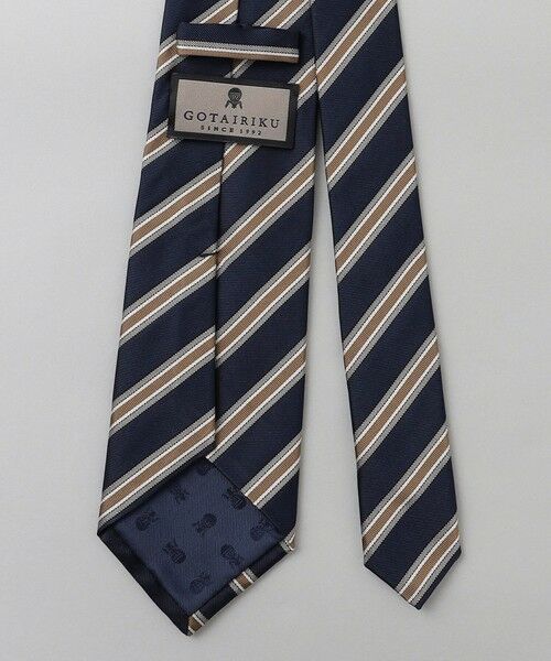 gotairiku / ゴタイリク ネクタイ | GOTAIRIKU別注【日本製】シルク ネクタイ_レジメンタル柄 | 詳細6