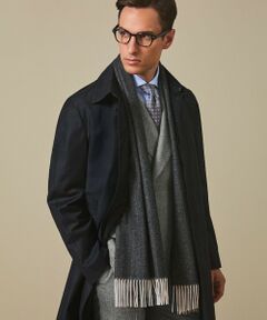 gotairiku / ゴタイリク マフラー・ショール・スヌード・ストール | 【カシミヤ100％】 幅広 マフラー_ヘリンボーン柄(40×180)