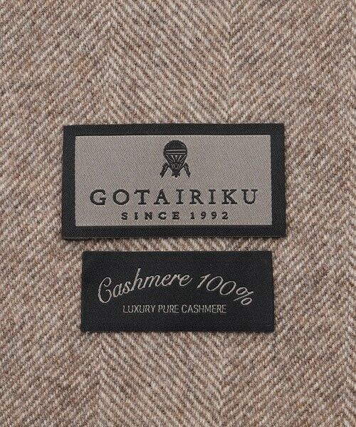 gotairiku / ゴタイリク マフラー・ショール・スヌード・ストール | 【カシミヤ100％】 幅広 マフラー_ヘリンボーン柄(40×180) | 詳細8