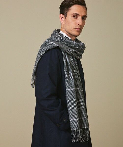 gotairiku / ゴタイリク マフラー・ショール・スヌード・ストール | 【カシミヤ100％】 幅広 マフラー_グレンチェック柄(40×180) | 詳細2
