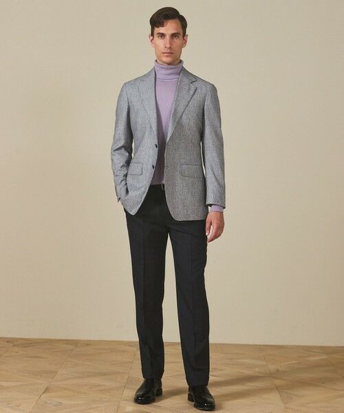 gotairiku / ゴタイリク テーラードジャケット | 【CANONICO/カノニコ】サキソニーウールコットンブレンド ジャケット_グレー千鳥柄 | 詳細1