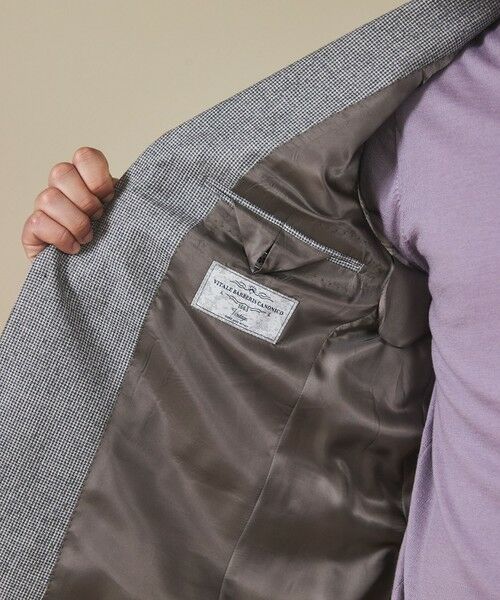 gotairiku / ゴタイリク テーラードジャケット | 【CANONICO/カノニコ】サキソニーウールコットンブレンド ジャケット_グレー千鳥柄 | 詳細10