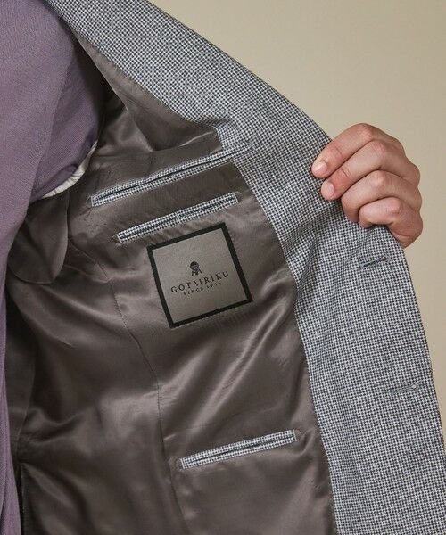 gotairiku / ゴタイリク テーラードジャケット | 【CANONICO/カノニコ】サキソニーウールコットンブレンド ジャケット_グレー千鳥柄 | 詳細11