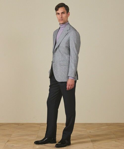 gotairiku / ゴタイリク テーラードジャケット | 【CANONICO/カノニコ】サキソニーウールコットンブレンド ジャケット_グレー千鳥柄 | 詳細3