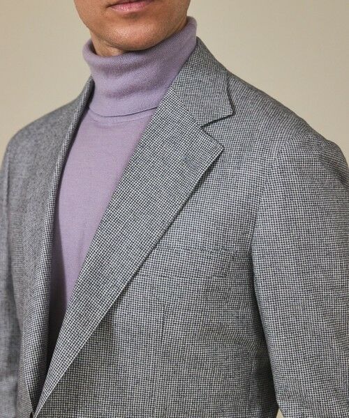 gotairiku / ゴタイリク テーラードジャケット | 【CANONICO/カノニコ】サキソニーウールコットンブレンド ジャケット_グレー千鳥柄 | 詳細6