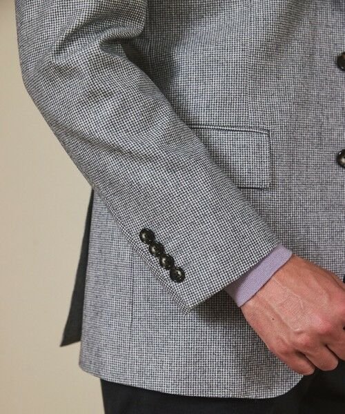 gotairiku / ゴタイリク テーラードジャケット | 【CANONICO/カノニコ】サキソニーウールコットンブレンド ジャケット_グレー千鳥柄 | 詳細9
