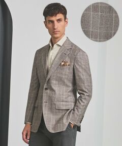 gotairiku / ゴタイリク テーラードジャケット | 【CANONICO/カノニコ】サキソニーウールコットンブレンド ジャケット_ブラウンチェック