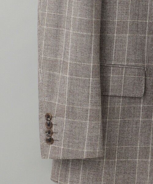 gotairiku / ゴタイリク テーラードジャケット | 【CANONICO/カノニコ】サキソニーウールコットンブレンド ジャケット_ブラウンチェック | 詳細10