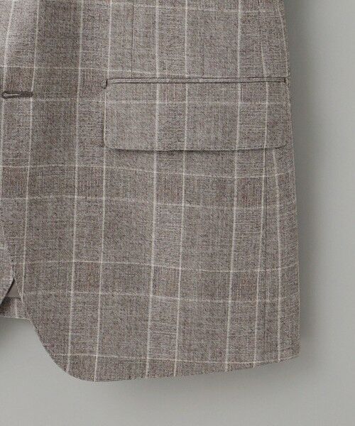 gotairiku / ゴタイリク テーラードジャケット | 【CANONICO/カノニコ】サキソニーウールコットンブレンド ジャケット_ブラウンチェック | 詳細11