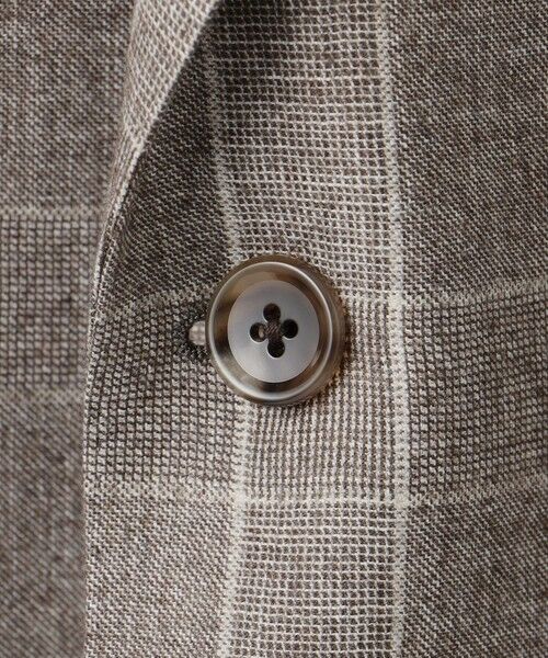 gotairiku / ゴタイリク テーラードジャケット | 【CANONICO/カノニコ】サキソニーウールコットンブレンド ジャケット_ブラウンチェック | 詳細12