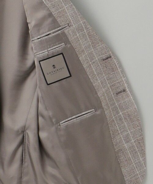 gotairiku / ゴタイリク テーラードジャケット | 【CANONICO/カノニコ】サキソニーウールコットンブレンド ジャケット_ブラウンチェック | 詳細15