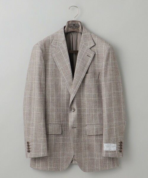 gotairiku / ゴタイリク テーラードジャケット | 【CANONICO/カノニコ】サキソニーウールコットンブレンド ジャケット_ブラウンチェック | 詳細6