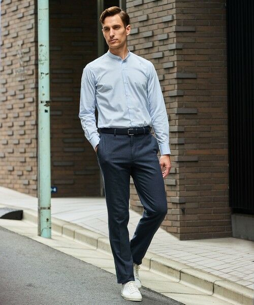 gotairiku / ゴタイリク シャツ・ブラウス | 【シワになりにくい/洗える】ＴＣブロード シャツ_バンドカラー | 詳細11