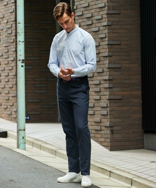 gotairiku / ゴタイリク シャツ・ブラウス | 【シワになりにくい/洗える】ＴＣブロード シャツ_バンドカラー | 詳細14