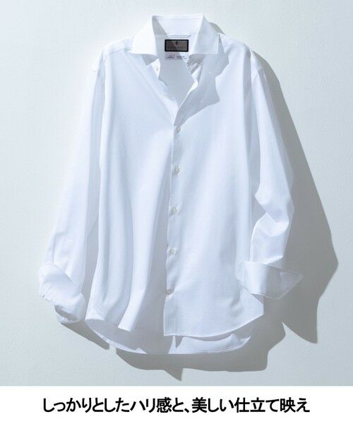 gotairiku / ゴタイリク シャツ・ブラウス | 【ストレッチ/洗える】Albini ジャージ シャツ_ カッタウェイカラー | 詳細1