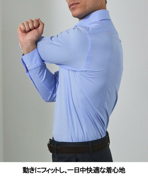 gotairiku / ゴタイリク シャツ・ブラウス | 【ストレッチ/洗える】Albini ジャージ シャツ_ カッタウェイカラー | 詳細24