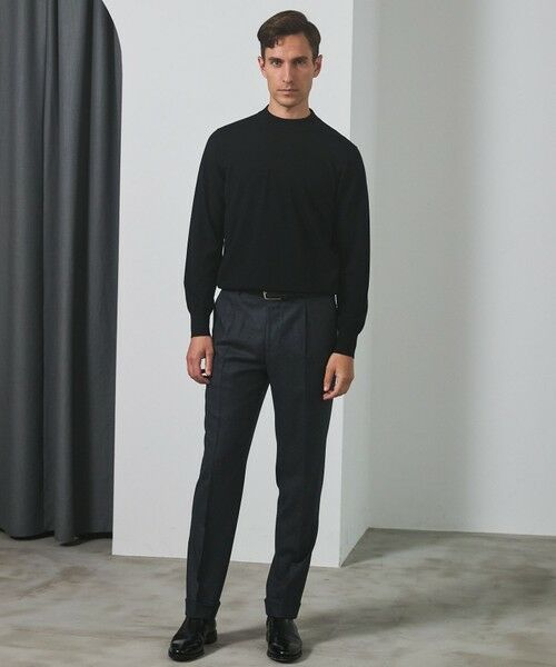 gotairiku / ゴタイリク ニット・セーター | 25年新作【洗える/チクチクしにくい/ピリングしにくい】イタリア糸 ハイゲージ カバーネックニット_WOOL100％ | 詳細1