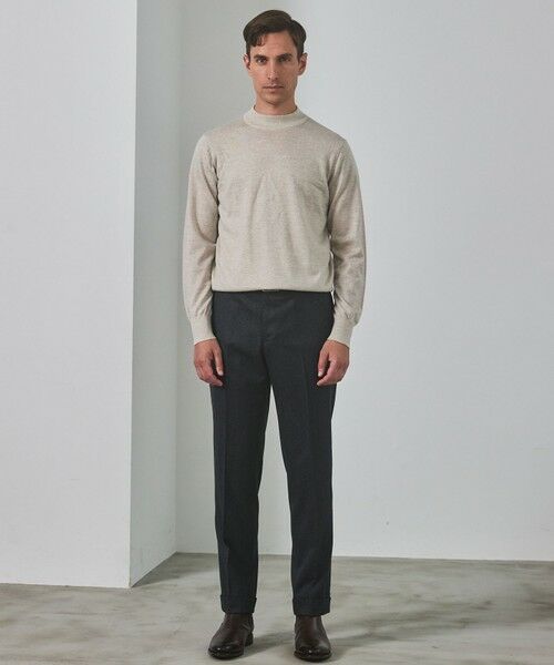 gotairiku / ゴタイリク ニット・セーター | 25年新作【洗える/チクチクしにくい/ピリングしにくい】イタリア糸 ハイゲージ カバーネックニット_WOOL100％ | 詳細9