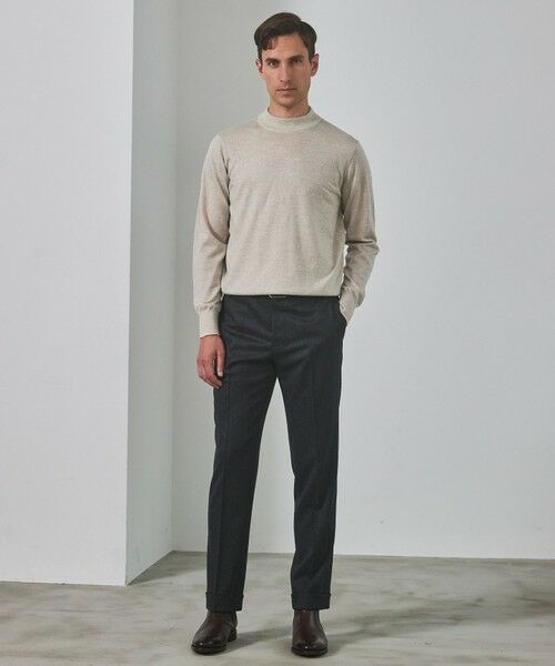 gotairiku / ゴタイリク ニット・セーター | 25年新作【洗える/チクチクしにくい/ピリングしにくい】イタリア糸 ハイゲージ カバーネックニット_WOOL100％ | 詳細7