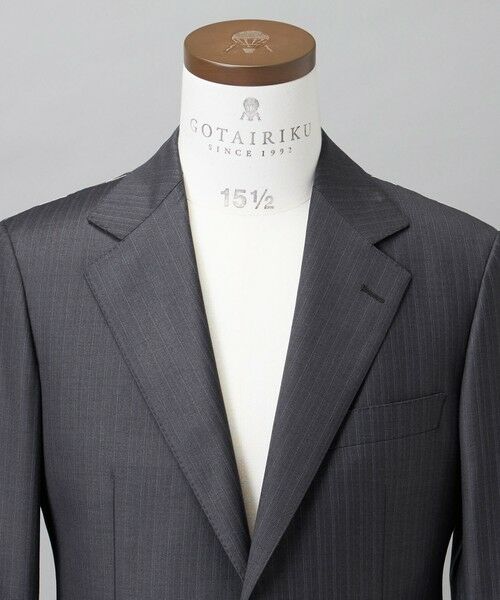 gotairiku / ゴタイリク セットアップ | シワになりにくい【御幸毛織/みゆきけおり】Superio160 スーツ_グレーストライプ | 詳細3