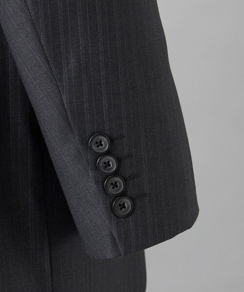 gotairiku / ゴタイリク セットアップ | シワになりにくい【御幸毛織/みゆきけおり】Superio160 スーツ_グレーストライプ | 詳細5