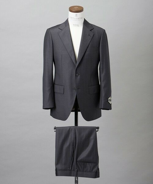 gotairiku/ゴタイリク シワになりにくい【御幸毛織/みゆきけおり】Superio160 スーツ_グレーストライプ グレー系1 38(A6) gotairiku/ゴタイリク シワになりにくい【御幸毛織/みゆきけおり】Superio160 スーツ_グレーストライプ グレー系1 38(A6)