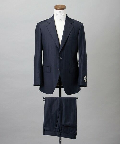 gotairiku / ゴタイリク セットアップ | シワになりにくい【御幸毛織/みゆきけおり】Superio160 スーツ_ネイビーストライプ(ネイビー系1)