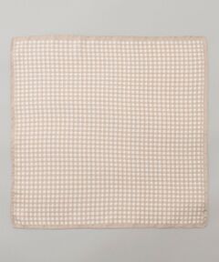 gotairiku / ゴタイリク ハンカチ | 首にも巻ける【2WAY/日本製】シルク100% ポケットチーフ（チェック柄）