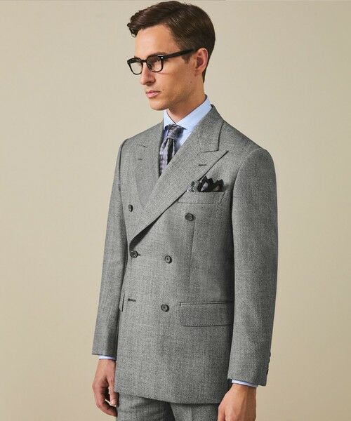 gotairiku / ゴタイリク ハンカチ | 首にも巻ける【2WAY/日本製】シルク100% ポケットチーフ（幾何学柄） | 詳細3