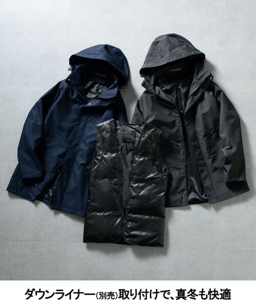 gotairiku / ゴタイリク ブルゾン | 25年新作/3シーズン対応【仕事で着用可】メランジカルゼ フーデッドブルゾン_無地 | 詳細12