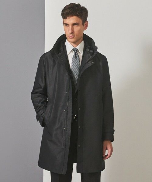 gotairiku / ゴタイリク その他アウター | 【シーンレスに対応】ブライトシャンブレーミリタリーパーカ コート(ブラック系8)