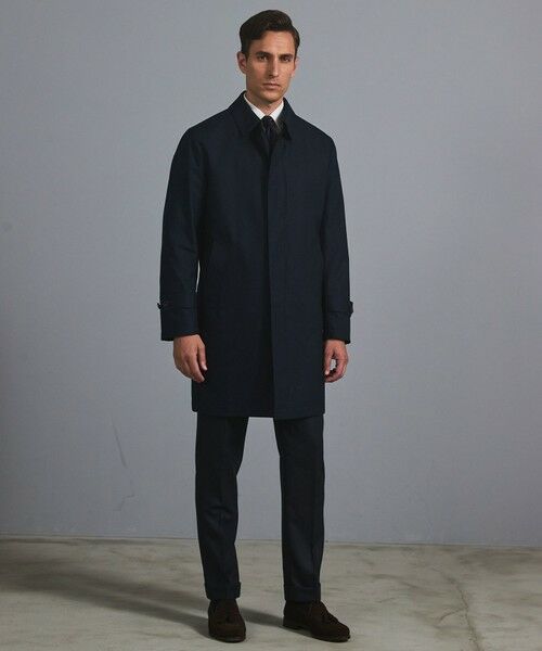 gotairiku / ゴタイリク ステンカラーコート | 25年新作/3シーズン対応【防水/軽量/シワになりにくい】メランジカルゼ ステンカラーコート_無地 | 詳細8